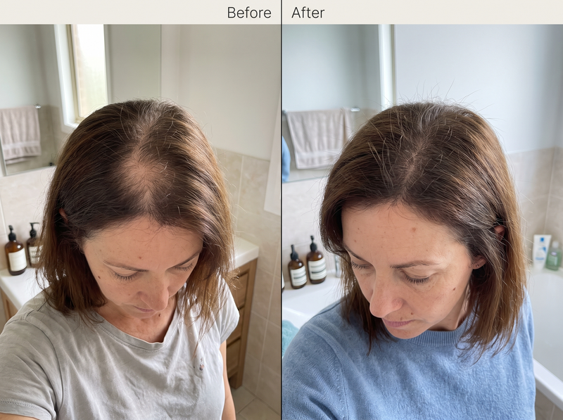Alice B. — before and after